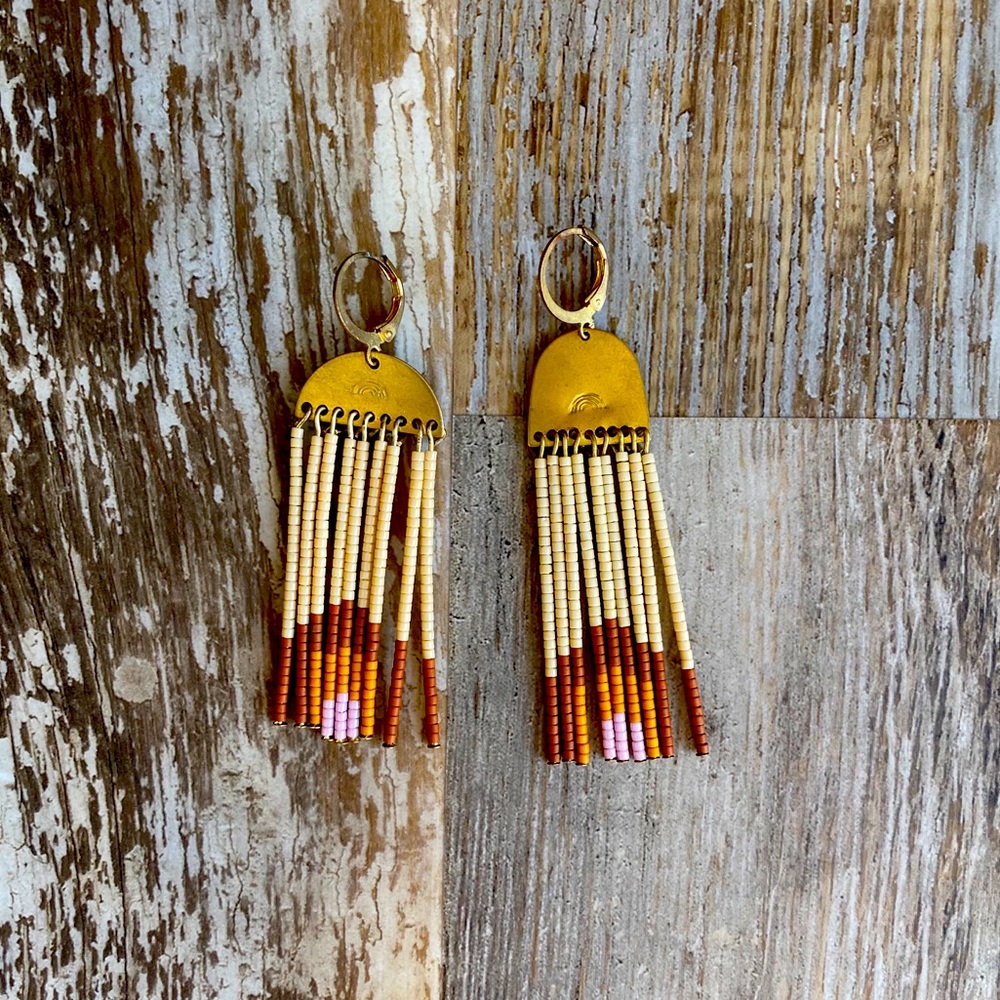 Boho drop earrings